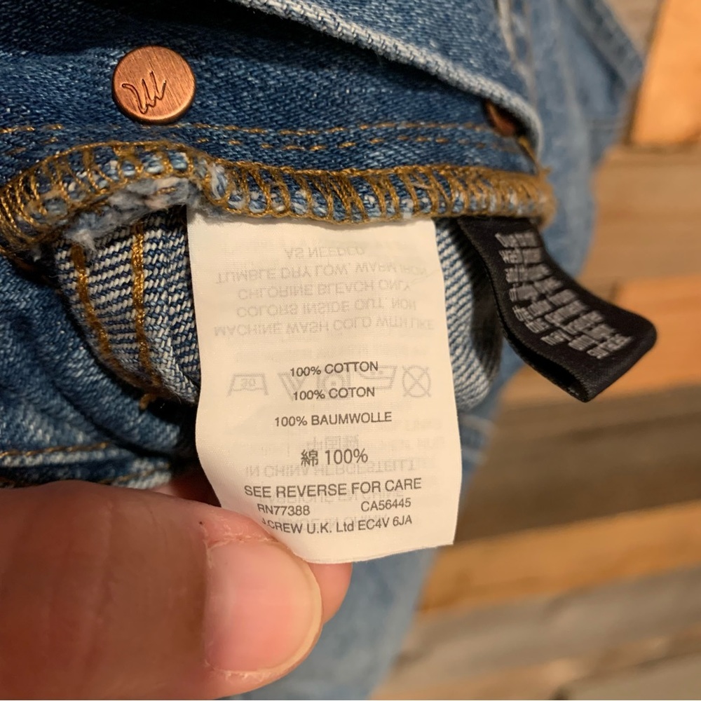 Madewell Adirondack Short Overalls Raw Hem In Dawkins Wash Size M - Picture 12 of 14